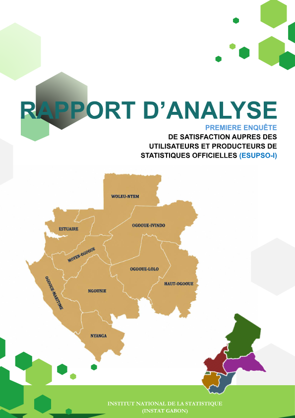 Couverture du rapport d’analyse ESUPSO-I de l’INSTAT Gabon